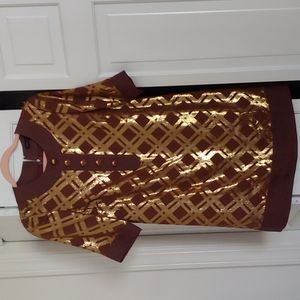Marc Jacobs gold dress